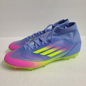 NEW Adidas Womens F50 League FG/MG Mid Soccer Cleats IH3862 Size 10 Blue